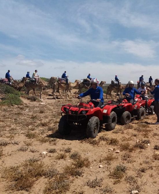 Two Hours Guided Quad + One Hour Guided Dromedary Ride in Essaouira